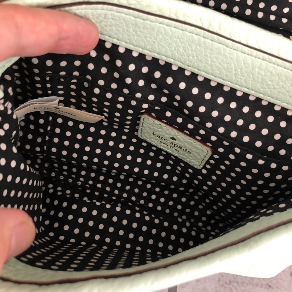 Kate Spade Aster Court Naomi Leather Green Purse - Picture 12 of 14